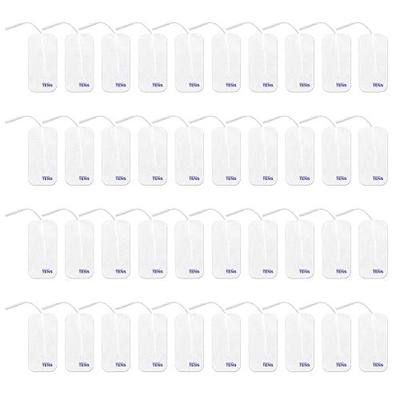 Discount TENS 2mm Pin Electrode Pads, 2 x 4 Inch, 40 Pack | 2mm pin compatibility, long-lasting latex-free hydrogel, flexible and comfortable, even current flow, strong skin adhesion