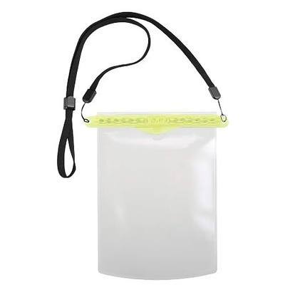 Magnetic Self-Sealing Waterproof Pouch for Cell Phone or Tablet - Yellow, 7.65 x 5.65 inches
