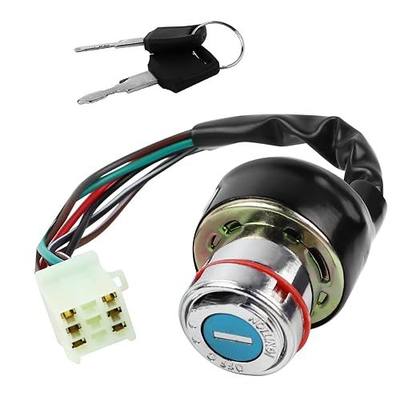 FLYPIG 6 Wire Ignition Key Switch for 50cc 70cc 90cc 110cc 125cc 250cc