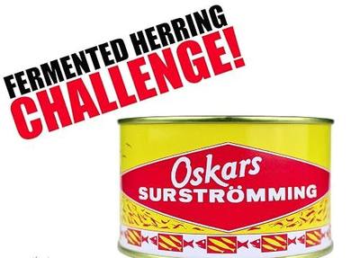 Oskars Surströmming Challenge 300g Fish can (fermented herring)