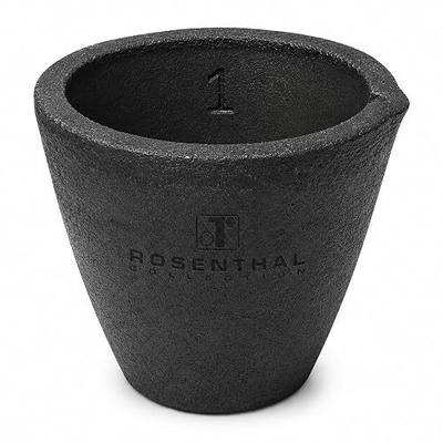#1-2Kg Clay Graphite Crucibles Premium Black Foundry Cup Furnace Torch Melting Casting Refining for Gold. Also Great for Silver, Copper, Brass, Aluminum