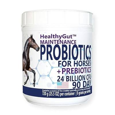 HealthyGut™ Probiotics for Horses Dietary Supplement, All-Natural Digestive System Maintenance Formula (90 Days)