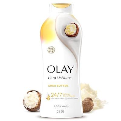 Olay Body Wash for Women, Ultra Moisture, 24hr Moisturizing, Hydrating & Refreshing, B3 Vitamin Complex, Free of Parabens & Phthalates, For All Skin Types, Shea Butter Scent, 22 fl oz