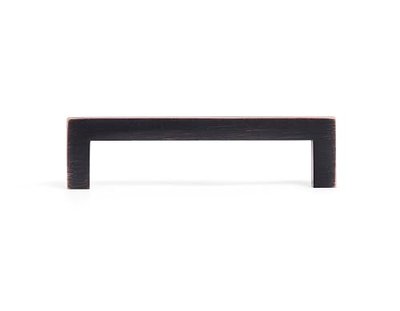 BirdRock Home Square Contemporary Handle - Oil Rubbed Bronze - 10 Pack - 3.75 Inch Kitchen Cupboard Furniture Cabinet Hardware Drawer Dresser Pull Trad
