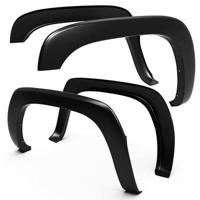 Tyger Auto Fender Flare Compatible with 1999-2006 Chevy Silverado GMC Sierra 1500 2500 3500HD; 2007 Classic Fleetside, Fine-Textured Black Paintable Factory Style 4pc | TG-FF6C4218