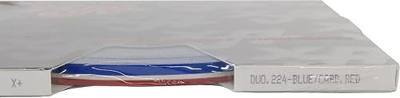 Universal Duo-Tone 0204224 - Auto Customizing 2 Color Dual Pinstripe - 4/16" x 150' (1/8” Stripe, 1/16" Gap, Then 1/16” Stripe) - 224- Blue/Cardinal Red