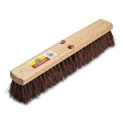 Bristles 4218 18” Push Broom Head for Indoor and Outdoor, Commercial Or Residential Use with Stiff Bristles for Heavy-Duty Work On Concrete, Patio, Garage, Stone Or Any Heavy Duty Cleaning