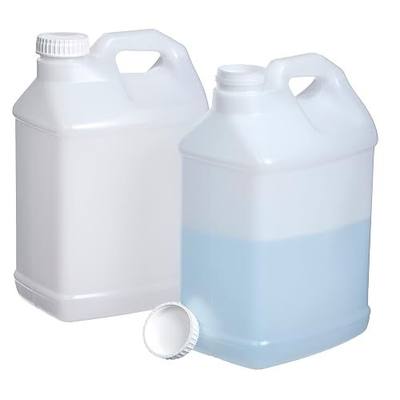 Hudson Exchange 2.5 Gallon (2 Pack) Hedpak Container with Cap, Food Grade HDPE Plastic, Natural