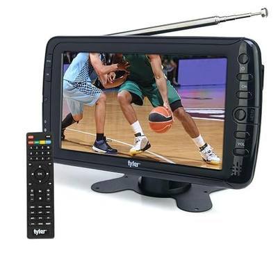 Tyler 7" Portable TV LCD Monitor Rechargeable Battery Powered Wireless Capability HD-TV, USB, HDMI Input, AC/DC, Remote Control Built in Stand Small for Car Kids Travel