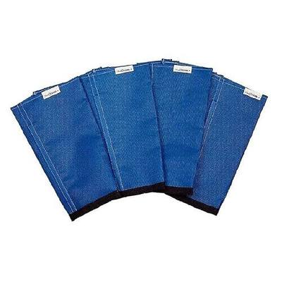 SHOOFLY Horse Leggins, Patented Loose Fitting Boots, Breathable Plastic Mesh (Blue/Large)