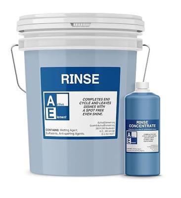 Commercial Dishwasher Rinse - Makes One 5-gallon pail - For High Temperature and Low Temp Dishwasher Machine - Commercial Strength