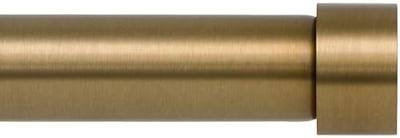 Ivilon Drapery Window Curtain Rod - End Cap Style Design 1 Inch Pole. 48 to 86 Inch Color Warm Gold