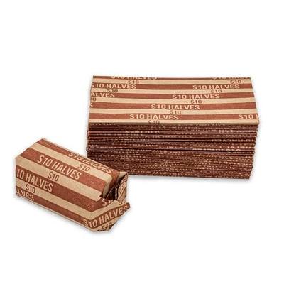 Half Dollar Coin Wrappers, 100 Flat Striped Coin Wrappers