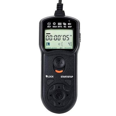 JJC Intervalometer Timer Remote for Sony A6000 A6400 A7IV A7III A7II A7RV | Time Lapse Shutter Release for A6100 A6600 A6500 A6300 A1II A7 A7R V IV A7RIII II A7S II III A9 ZV-1 RX100 VII RX10IV & More