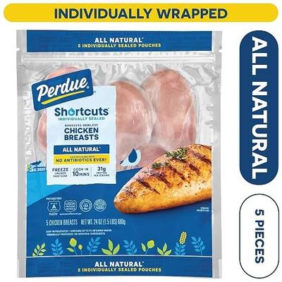 Perdue Perfect Portions, Boneless Skinless Chicken Breast All Natural, 1.5 lb