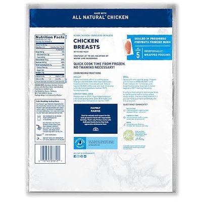 Perdue, Boneless Skinless Chicken Breasts Individually Wrapped, 2 lb (Frozen)