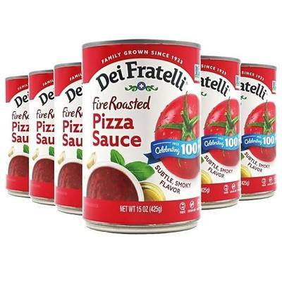 Dei Fratelli Fire Roasted Pizza Sauce (15 oz. Cans, 12 pack) - Vine-Ripened - No Water Added – Non-GMO, Gluten-Free