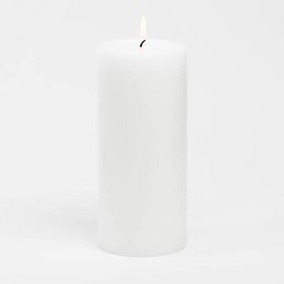 Richland 4" x 9" White Pillar Candles Set of 6