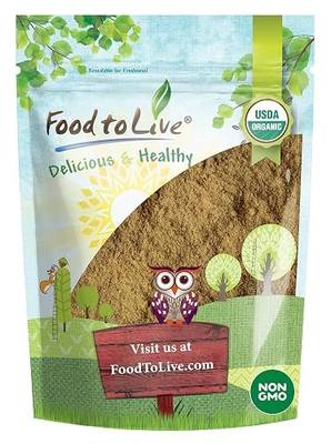 Food to Live - Organic Ginger Root Powder, 1 Pound Non-GMO, Kosher, Bulk, Raw Ground Ginger Root, Flour, Sirtfood