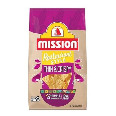 Mission Thin & Crispy Tortilla Chips, Restaurant Style Corn Tortilla Chips, 9 oz., Gluten Free
