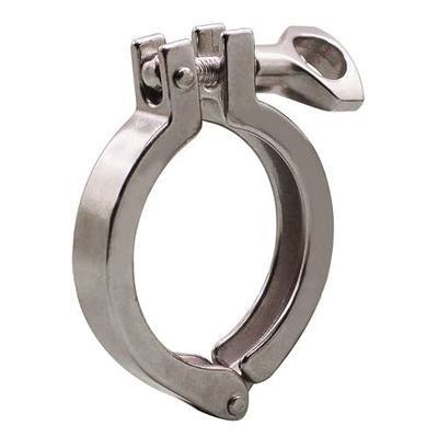 DERNORD Stainless Steel 304 Single Pin Heavy Duty Tri Clamp with Wing Nut for Ferrule TC 1.5 Inch (Tube OD 1" to 1-1/2")