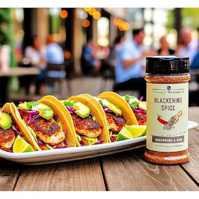 Gourmet Warehouse Blackening Spice Rub/Seasoning, 4 ozs, 3 Pack - Gluten Free, No MSG, No HFCS