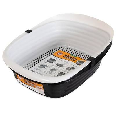 Arm & Hammer Large Sifting Litter Box Scoop Free Cat Litter Tray with Microban, Made in USA | Antimicrobial product protection, ideal for indoor felines, simple lift, shake and pour cleanup, helps keep odors in check