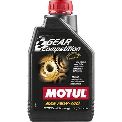 Motul Gear Competition 75W-140 Synthetic Gear Oil – Ester Core® Racing Formula, Limited Slip (LS) Differential & Manual Transmission Fluid, Extreme Pressure Protection, 1 Liter
