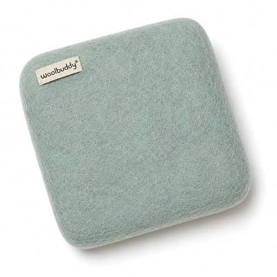 Woolbuddy Needle Felting 100% Woolen Mat (Light green) | 100% Pure Wool Felt Pad (6 x 6 Inch Light green), Plastic-Free Needle Felting Mat, Replacement for Needle Felting Foam Pads