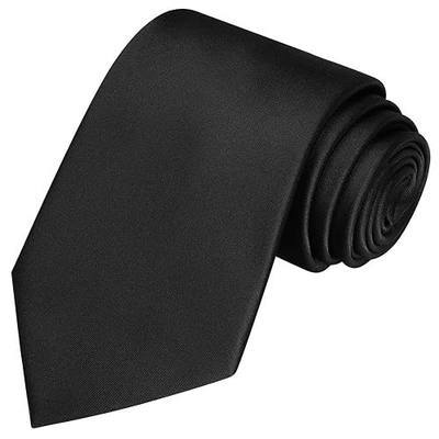 KissTies Solid Satin Tie Pure Color Necktie Mens Ties + Gift Box
