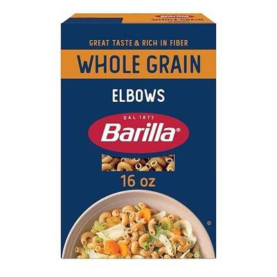Barilla Whole Grain Pasta, Elbows, 16 Ounce ( Package of 6- 1lb boxes)