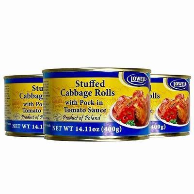 Lowell Foods Canned Stuffed Cabbage Rolls with Pork in Tomato Sauce 400g (Pack of 3)