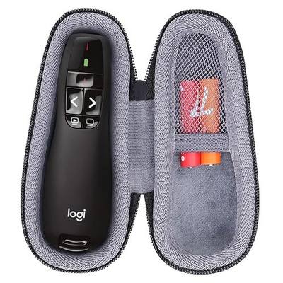 co2CREA Hard Case for Logitech Presenter R400 Clicker Pointer, Black | Presentation Remote Compatibility, Wireless Presenter Storage, Clicker Organization, Pointer Protection