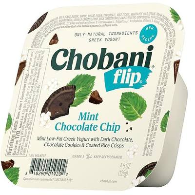Chobani, Flip, Low-Fat Greek Yogurt Mint Chocolate Chip, 4.5oz