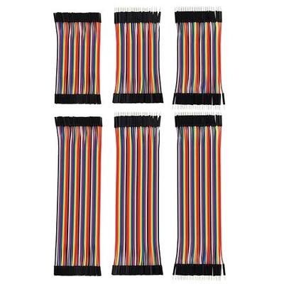 eBoot 240 Pieces Breadboard Jumper Wires Ribbon Cables Kit Multicolored 80 Pin M/M, 80 Pin M/F, 80 Pin F/F (10 cm and 20 cm), for Arduino