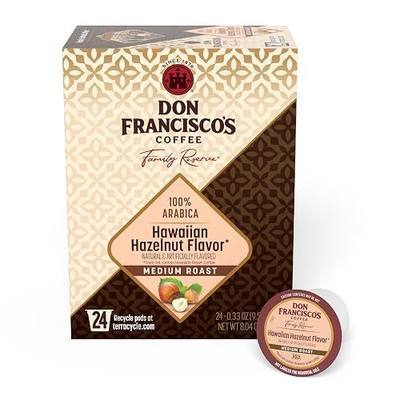 Don Francisco's Hawaiian Hazelnut Coffee Pods, Medium Roast, 24ct | Compatible with Keurig Coffee Pod Brewers, 100% Arabica Coffee, Convenient Single Serve Brewing, Fresh Brew in Every Cup