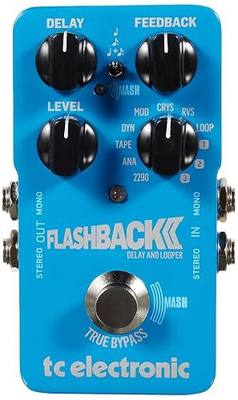 TC Electronic FLASHBACK 2 DELAY Legendary Delay Pedal with Groundbreaking MASH Footswitch, Crystal Delay Effect and Built-In TonePrint Technology, Blue