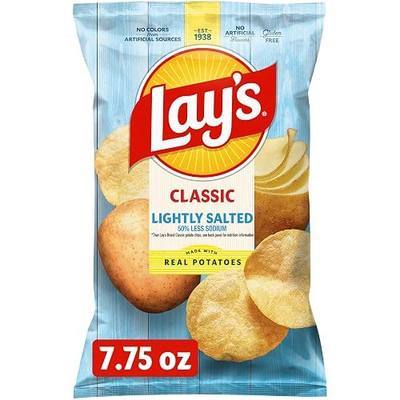 Lay's Potato Chips, Lightly Salted Snacks, 7.75oz Bag