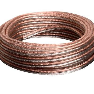 PSC24CGS-50 Parallel Gold Silver Speaker Cables Full Gauge Oxygen Free Copper Zip Wire (24 Gauge, 50 feet) (11342