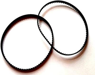 2 NEW 162XL037 Timing Belts 81 Teeth Cogged Black Rubber 0.375" Wide
