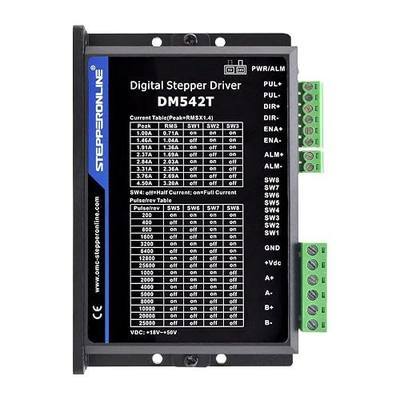 STEPPERONLINE CNC Stepper Motor Driver 1.0-4.2A 20-50VDC 1/128 Micro-Step Resolutions for Nema 17 and 23 Stepper Motor