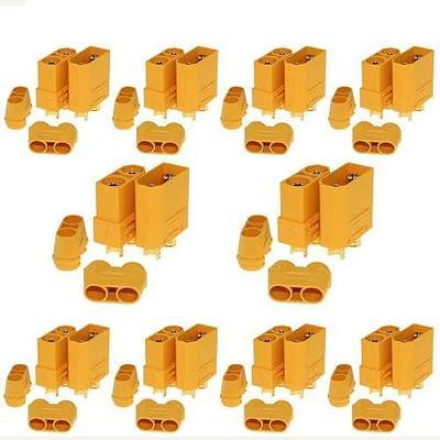 Amass 10 Pair XT90 Male Female Bullet Connectors Power Plugs for RC Lipo Battery Motor … …