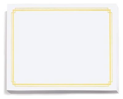 PaperDirect Foil Imperial Speciality Certificates - 50 Sheets of 38lb white Paper, 8½" x 11", Double Gold Foil Border, Perfect for Awards, Students, Employees, Volunteers, Course Completion, Diplomas
