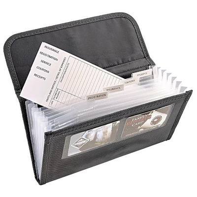 High Road Glove Box Organizer - Insurance and Registration Holder for Car Documents and Paperwork - Expandable Front Seat Organizer with Card Pockets