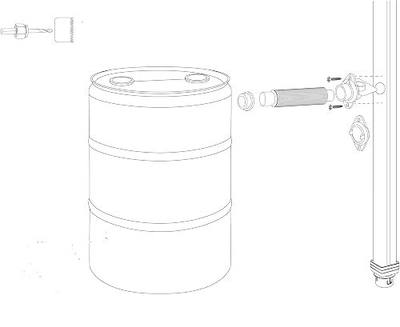 Rain Barrel Rainwater Diverter Kit fits 3x4 Downspouts | Includes Drill Bits
