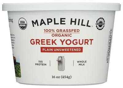 Maple Hill Creamery Organic Plain Greek Yogurt, 16 OZ