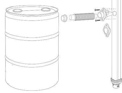 Rain Barrel Downspout Diverter Kit for 3x4 Downspouts EarthMinded | Drill Bits NOT Included