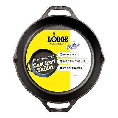 Lodge L10SKL Cast Iron Dual Handle Pan, 12 inch, Black