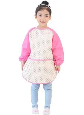 Plie Kids Waterproof Art Smock – Long Sleeve Apron for Painting, Baking, Sensory Play (Ages 1–10)