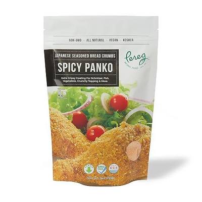 Pereg Spicy Panko Bread Crumbs - 9 Oz - Breadcrumbs with Hot Spicy Flavor – Best for Coating & Stuffing - Schnitzel, Seafood, Poultry, Vegetables, Meatballs(Pack of 1)